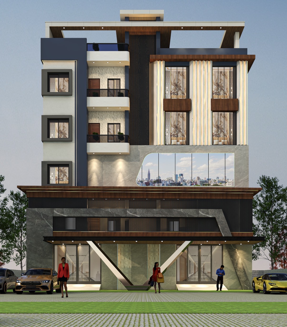 G+4 Commercial Building 2800 sqft. .